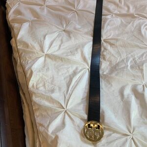 Tory Burch Black Leather Belt sz S